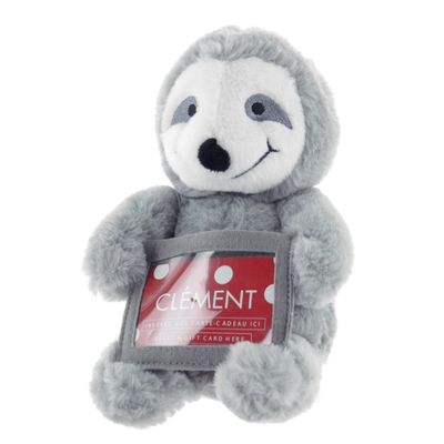 Gift Card Holder Plush Sloth 5"