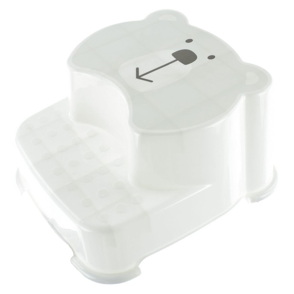 Step Stool Bear White