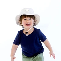 Ecru White Bucket Hat 4-18m