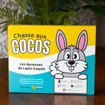 Easter egg hunt box- Games and chocolates