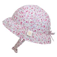 Flower Print Cotton Hat 0-18m