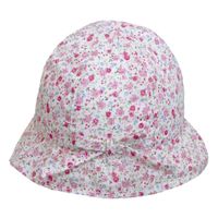 Flower Print Cotton Hat 0-18m