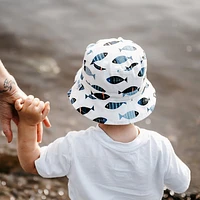 Fish Print Hat 0-9m