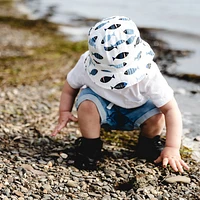 Fish Print Hat 0-9m