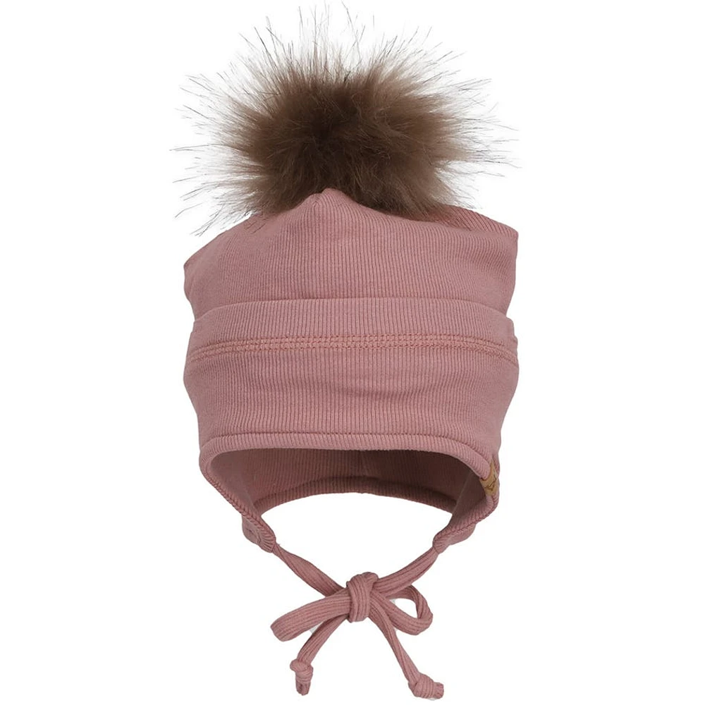 Pompom Rib Hat 3-18m