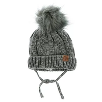 Pompom Knit Beanie 18m-3y