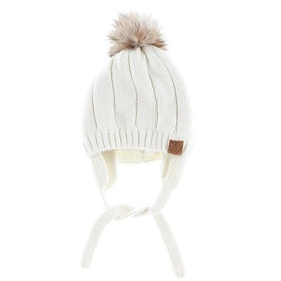 Tuque Pompon Tricot 0-18mois