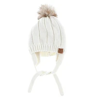 Tuque Pompon Tricot 0-18mois