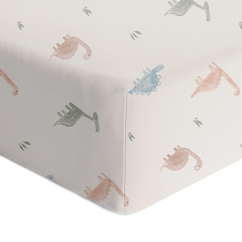 Crib Fitted Sheet - Dino