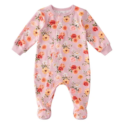 Pyjama Magnétique Fleurs Prématuré - 12mois