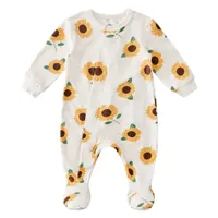 Sunflowers Magnetic Pajamas Premature - 12m