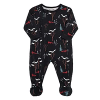 Forest Modal Zip Footie 1-18m