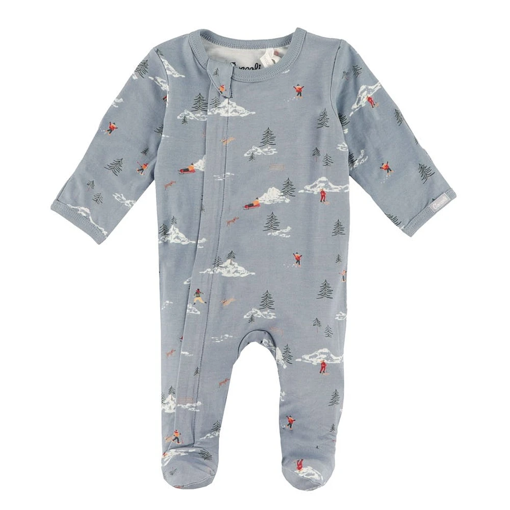 Winter Scene Modal Pajamas 0-18m