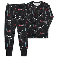 Forest Modal Pajamas 2-8y