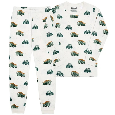 Tractor Modal Pajamas 2-8y