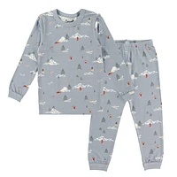 Winter Scene Modal Pajamas 2-10y