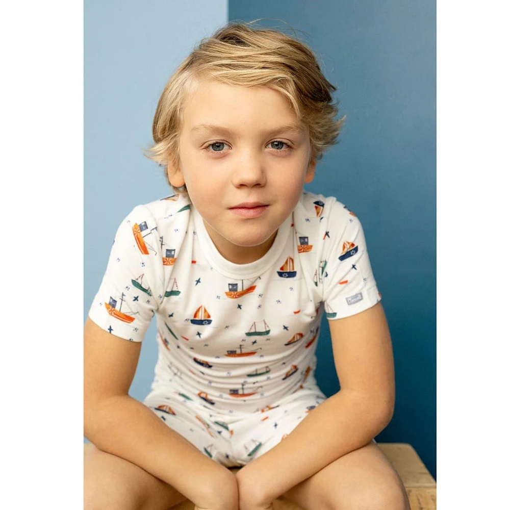 Boats Short Pajamas 2-12y