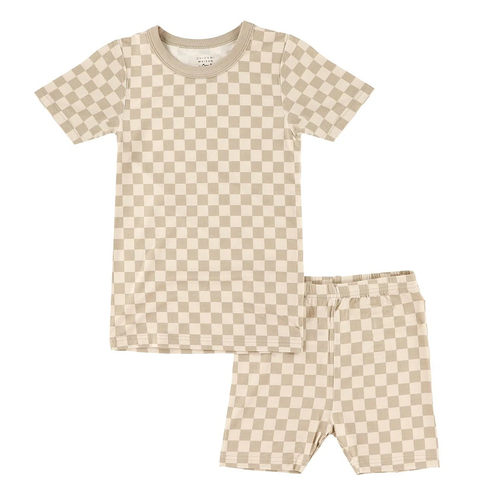 Pyjama Court Damier 2-12ans