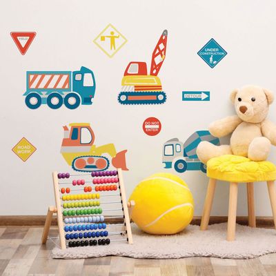 Wall Stickers - Construction Zone