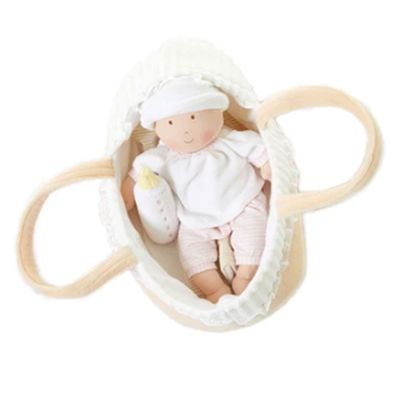 Baby Soft Doll With Carry Cot and Blanket - Grace