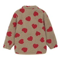 Heart Teddy Fleece Jacket 2-10y