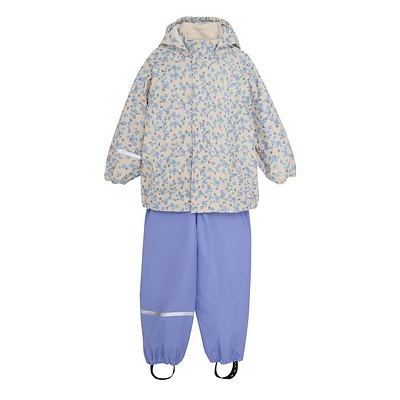 Flower AOP Rainwear Set 2-10y