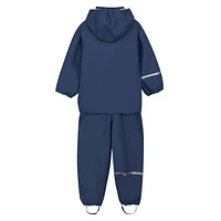 Solid PU Rainwear Set 5-10y