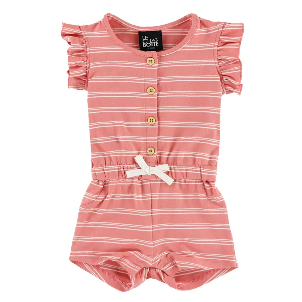 Fields Striped Romper 3-24m