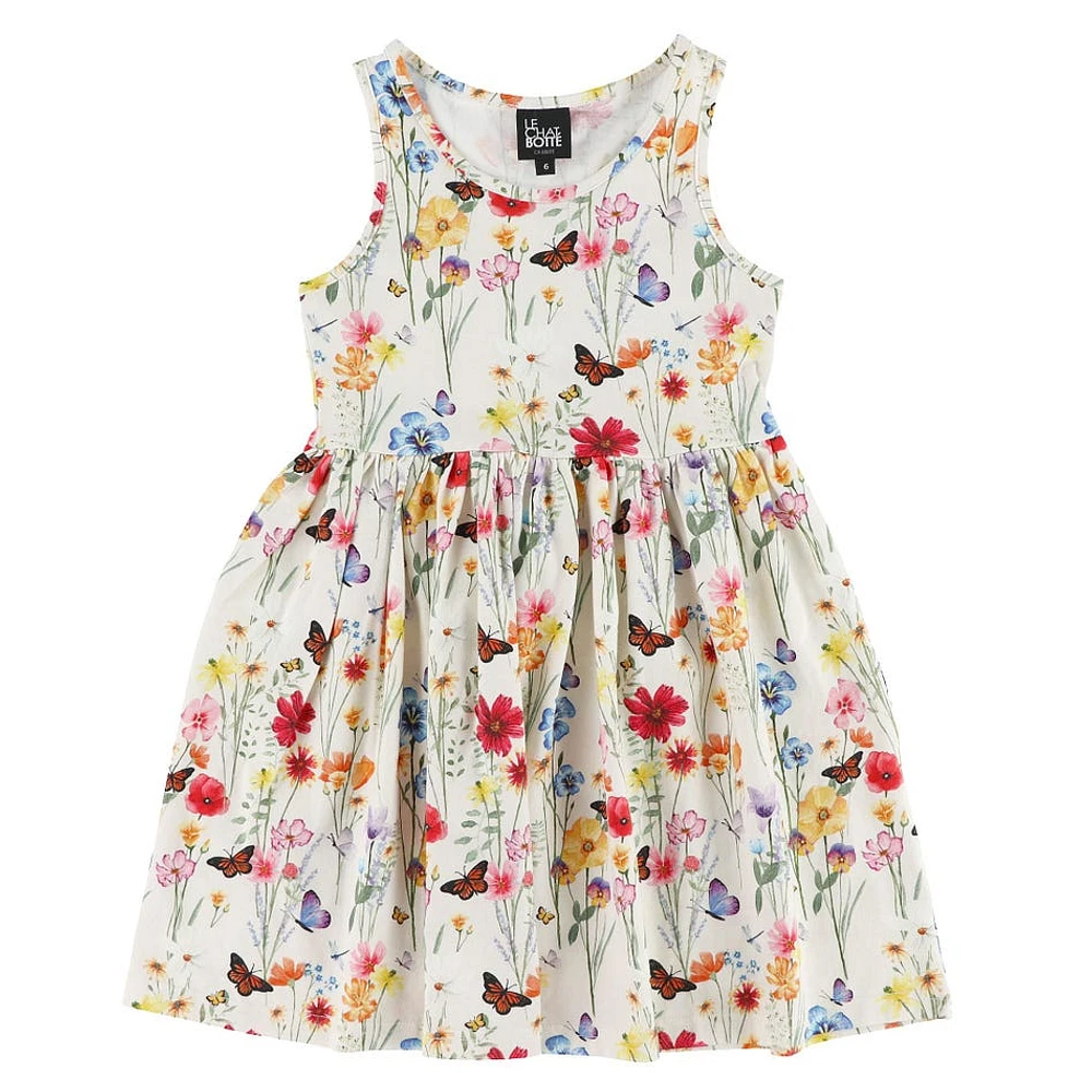 Robe Fleurs Champs 2-8ans