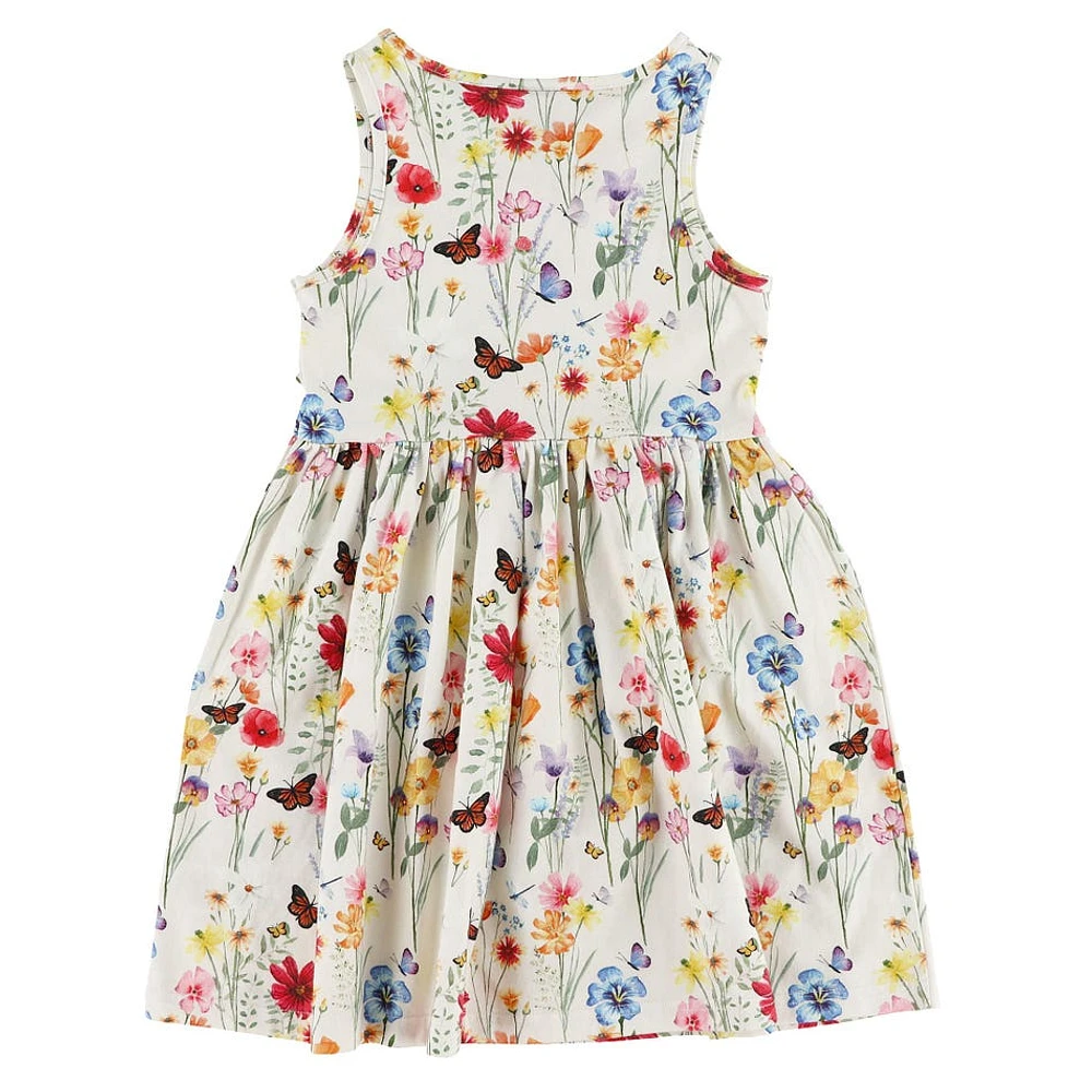 Robe Fleurs Champs 2-8ans