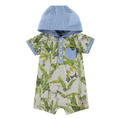 Surf Spot Hooded Romper 3-24m