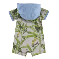 Surf Spot Hooded Romper 3-24m