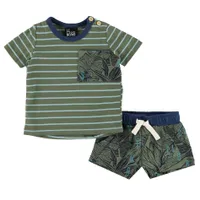 Surf Spot Print Short Set 3-24m