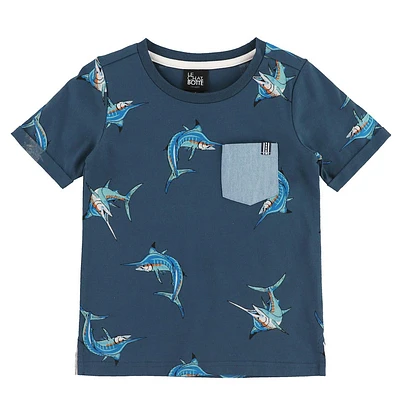 Surf Spot Print T-shirt 2-8y