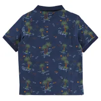 Surf Spot Print Polo 2-8y