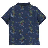 Surf Spot Print Polo 2-8y