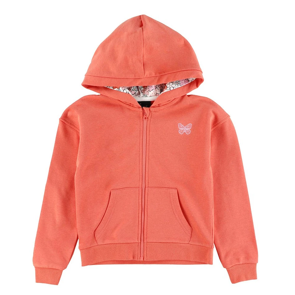 Coral Zip Hoodie 2-8y