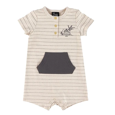 Tiki Vibe Striped Romper 3-24m