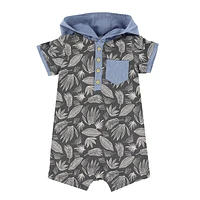 Tiki Vibe Hooded Romper 3-24m