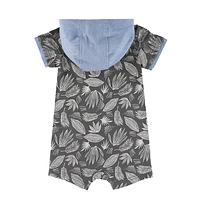 Tiki Vibe Hooded Romper 3-24m