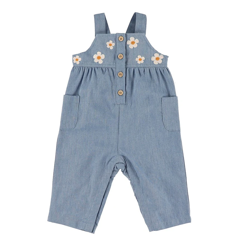 Meadow Chambray Overalls 3-24m