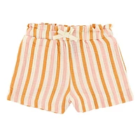 Muslin Striped Shorts 2-8y