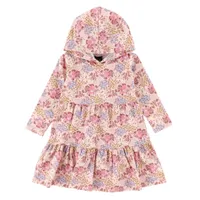 Bouquet Hooded Dress 3-24m