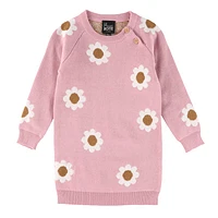 Flowers Sweater Dress 3-24m