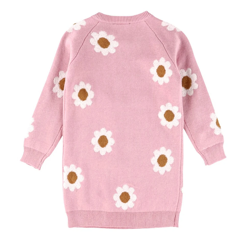 Robe Tricot Fleurs 3-24mois