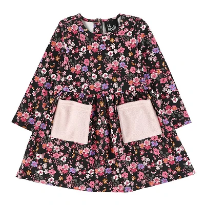 Robe Poches Imprimé Fleurs 3-24mois