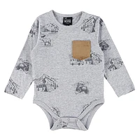 Adventure Printed Bodysuit 3-24m