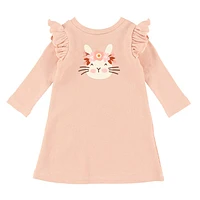 Bunny Melody Rib Dress 3-24m