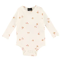 AOP Melody Rib Bodysuit 3-24m