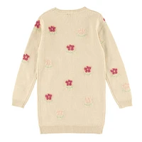 Flowers Melody Knit Dress 2-8y